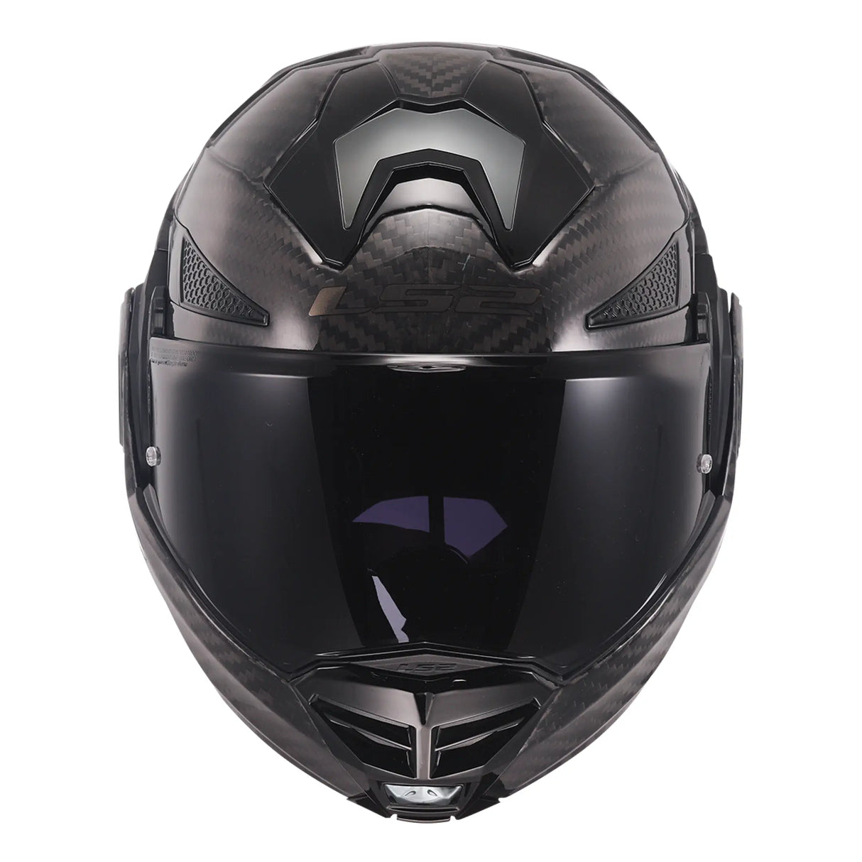 LS2 FF901 ADVANT X SOLID CARBON MODULAR HELMET- BLACK