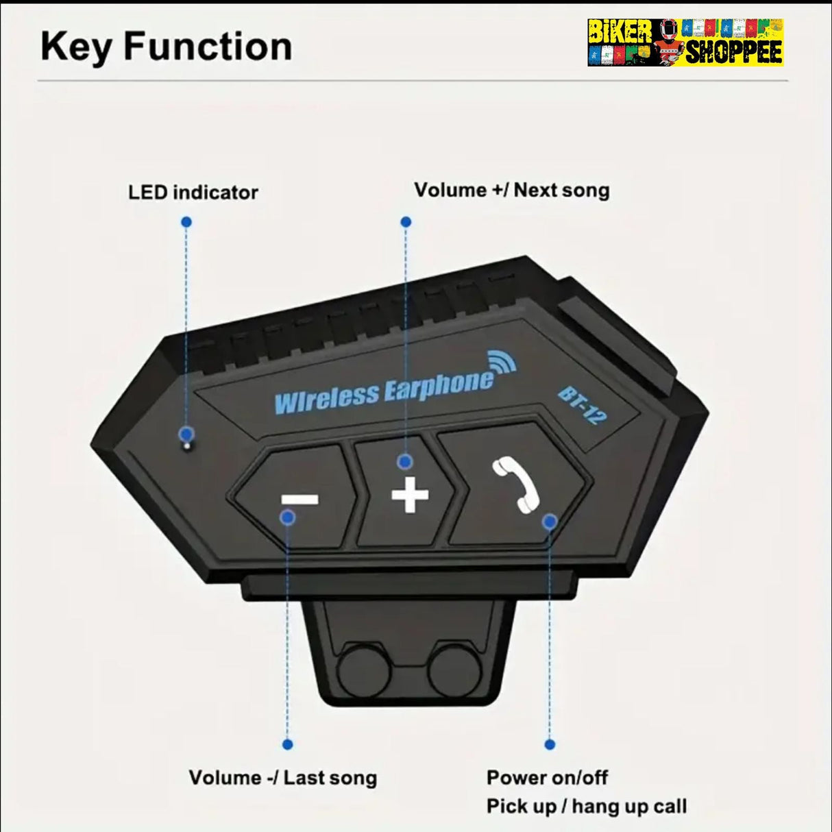 BT12 WIRELESS EARPHONE