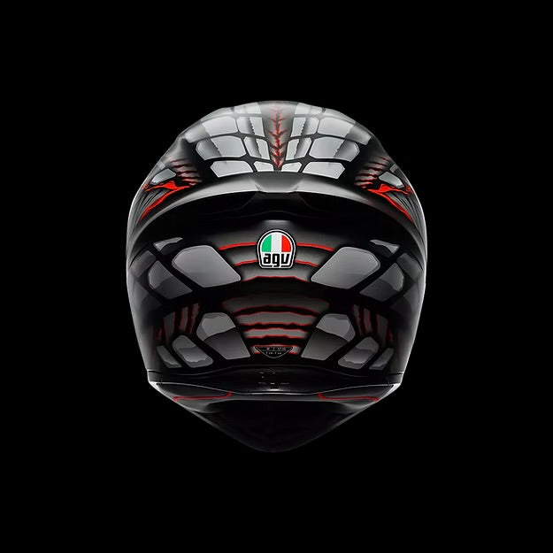 AGV K1 S LYZARD MATT BLACK/GREY/RED DOT(E2206)
