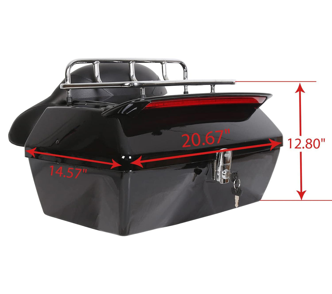 Topbox with backrest for harley & supermeteor 650