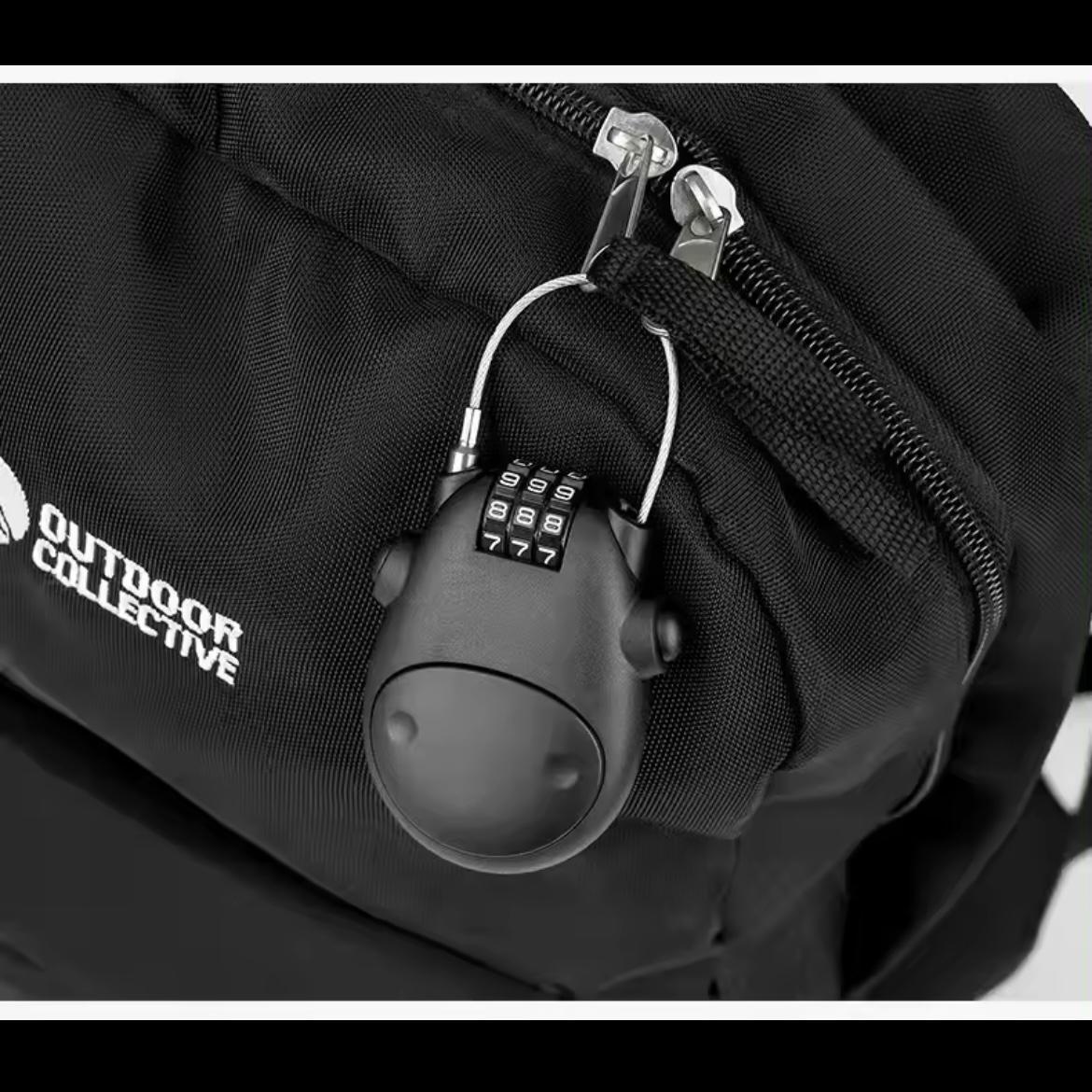 RETRACTABLE CABLE NUMBER LOCK