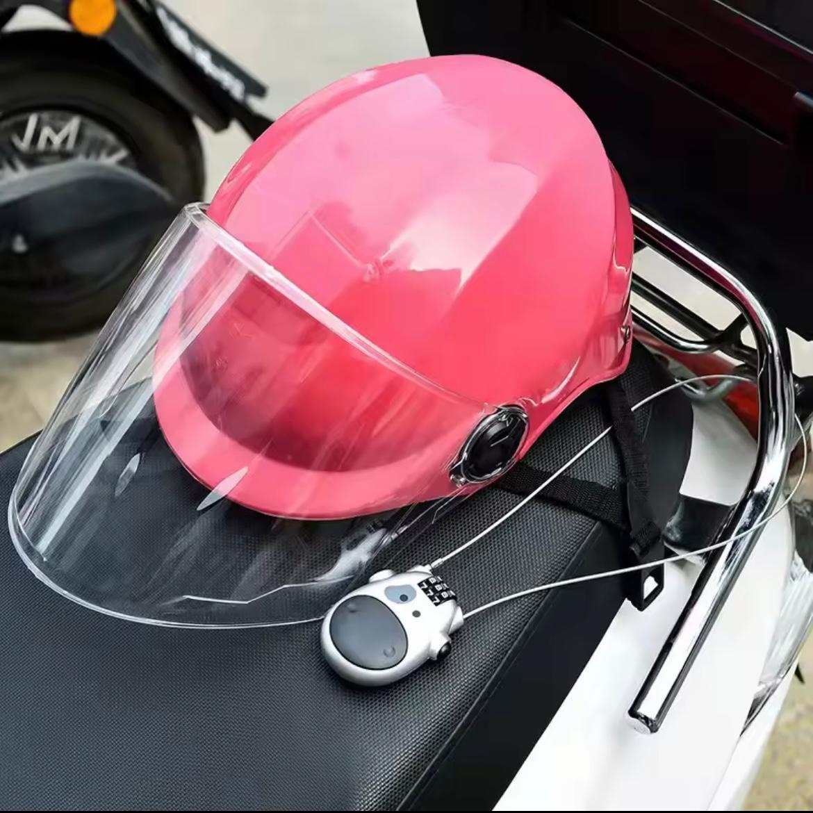 RETRACTABLE CABLE NUMBER LOCK