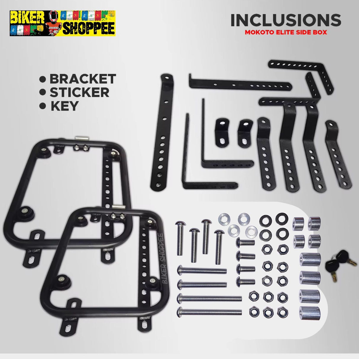 PANNIER SIDE BOX 38L SET OF 2 (SILVER)