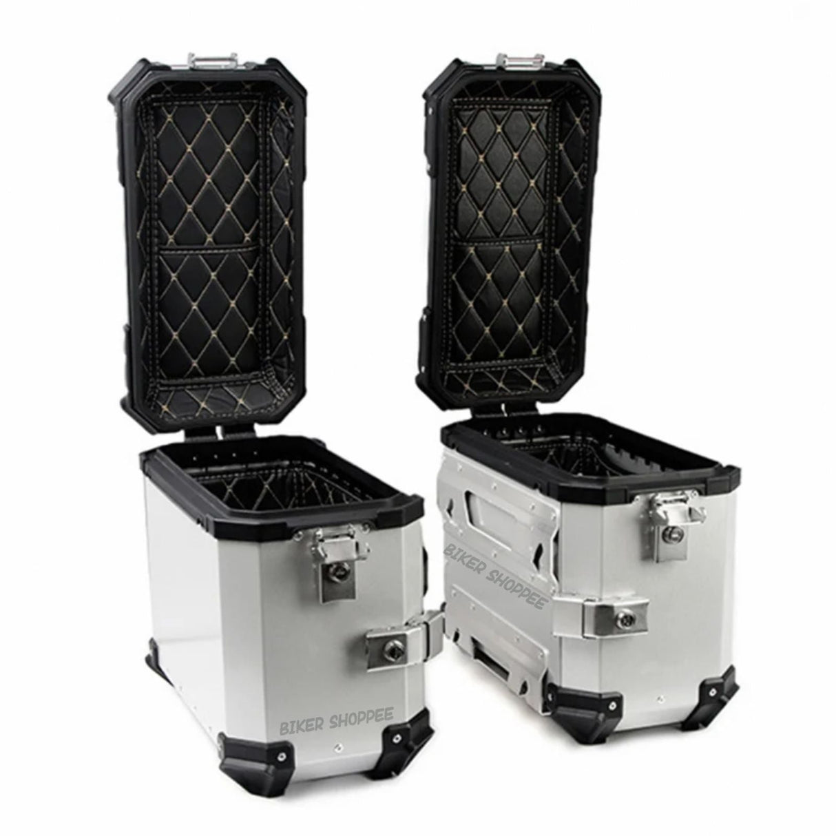 PANNIER SIDE BOX 38L SET OF 2 (SILVER)