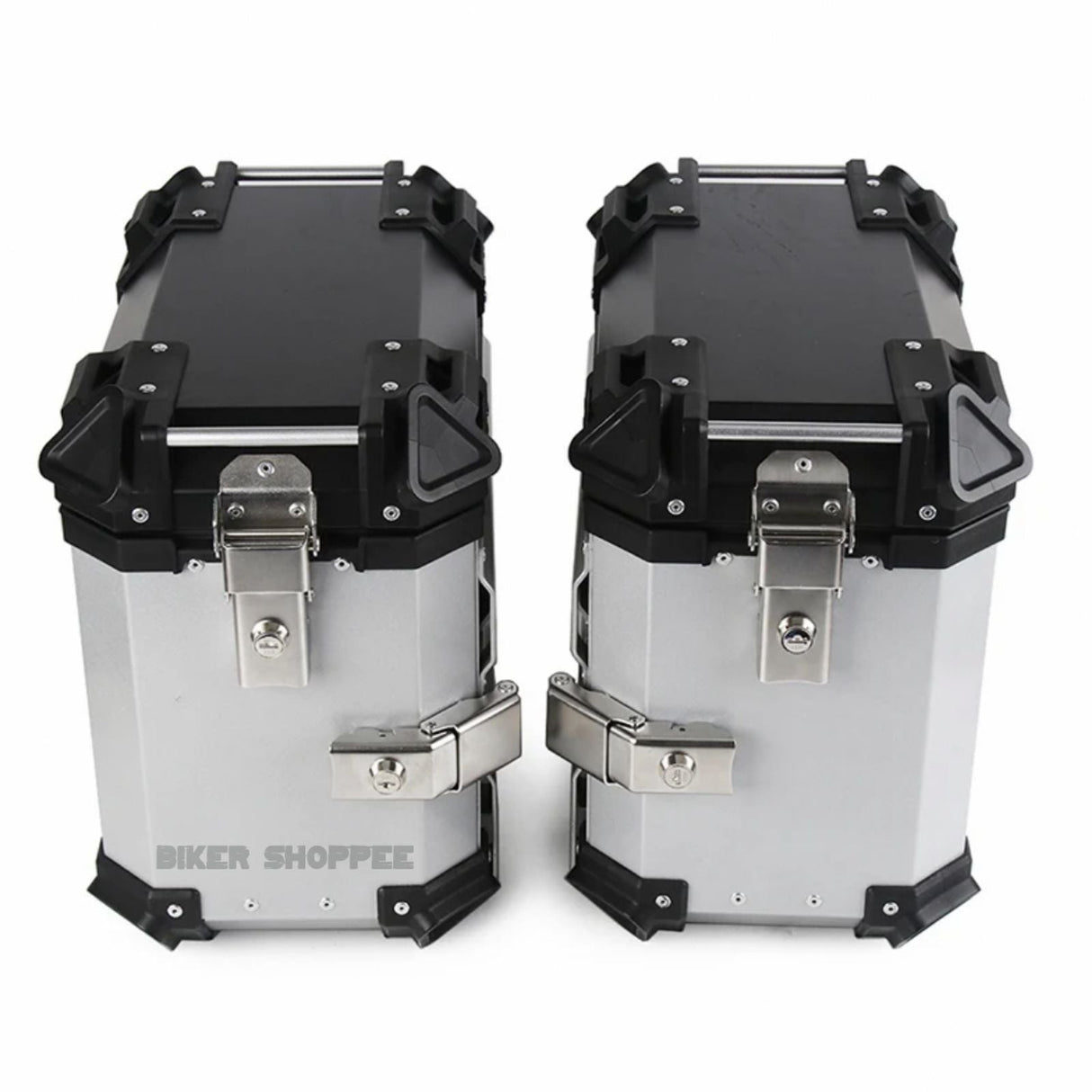 PANNIER SIDE BOX 38L SET OF 2 (SILVER)