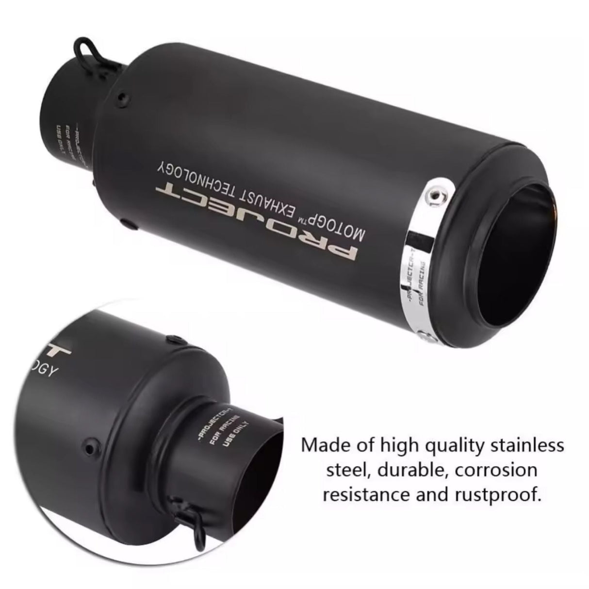 SC PROJECT EXHAUST (SHORT) BLACK