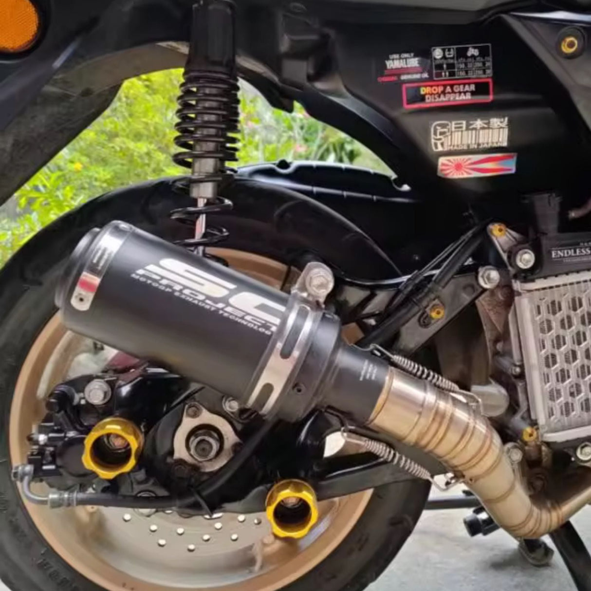 SC PROJECT EXHAUST (SHORT) BLACK