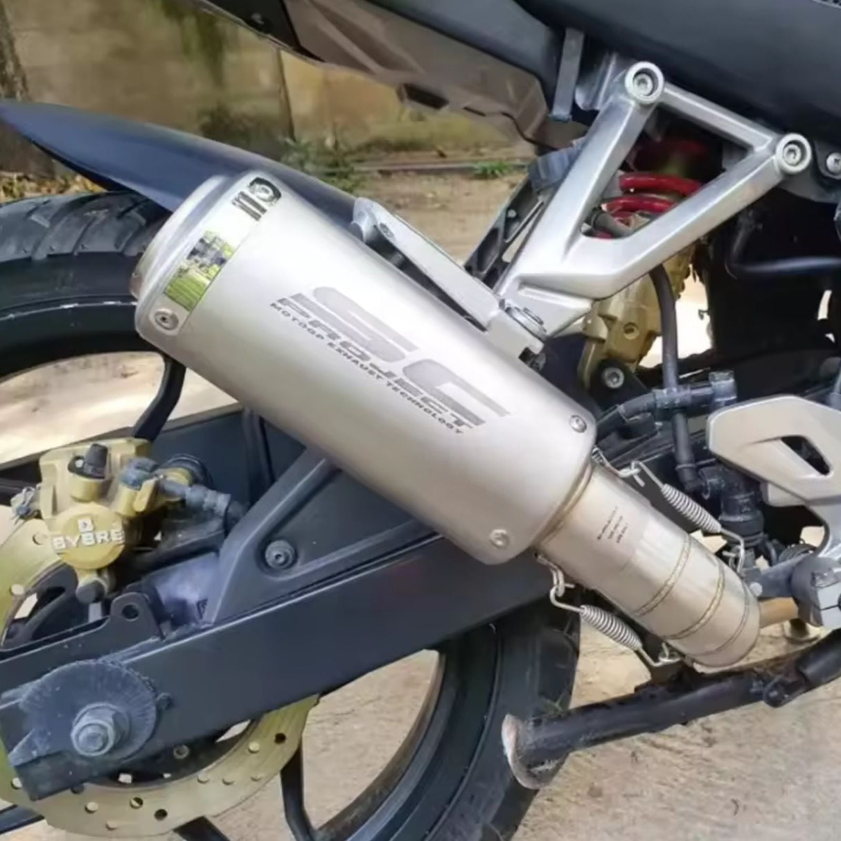 SC PROJECT EXHAUST (SHORT) SILVER