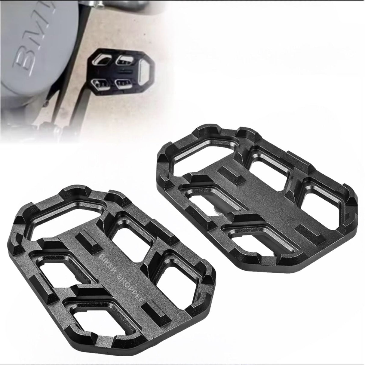 BMW G310GS ANTISLIP FOOTREST (BLACK)