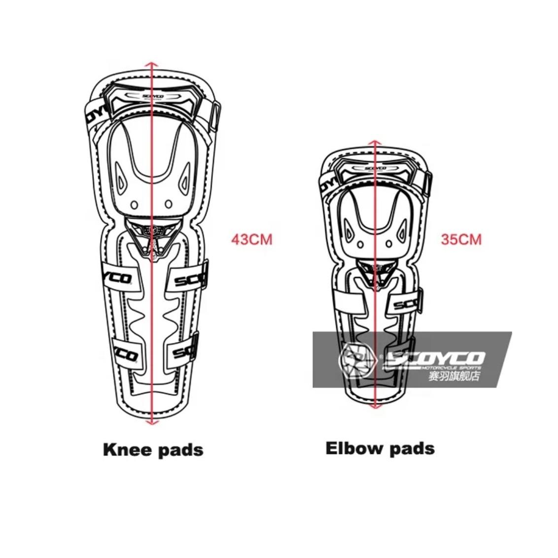 SCOYCO KNEE ELBOW GUARD K11&H11-2