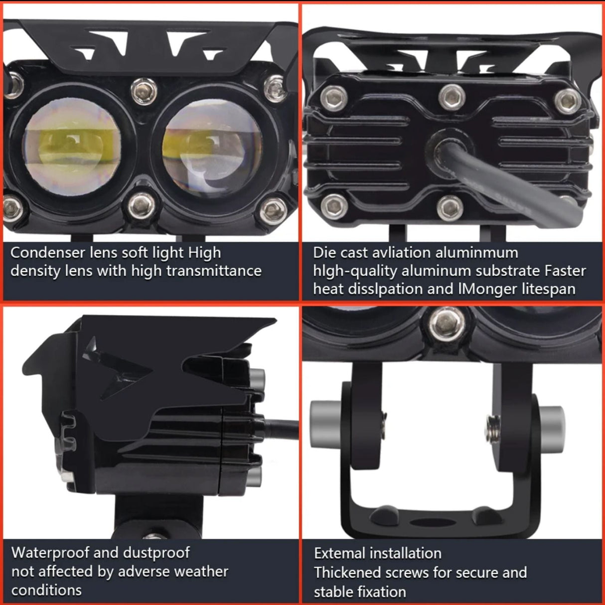 QUAD SHOT LED FOG LIGHT PAIR