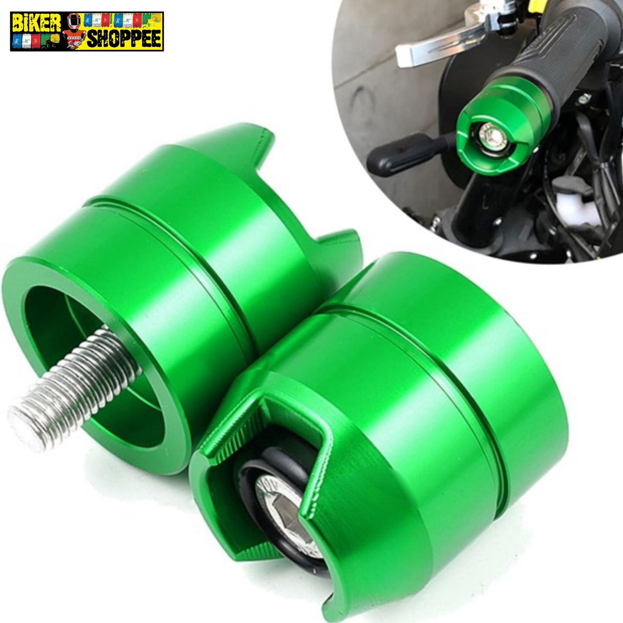 MOTOCYCLE NINJA STYLE HANDLE BAR END WEIGHT