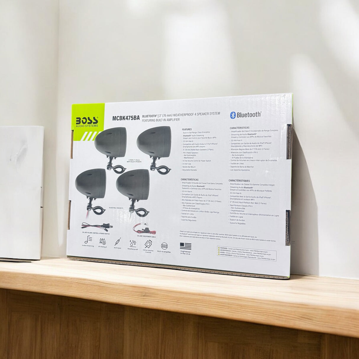 BOSS AUDIO SPEAKERS FOR BIKERS MCBK475BA