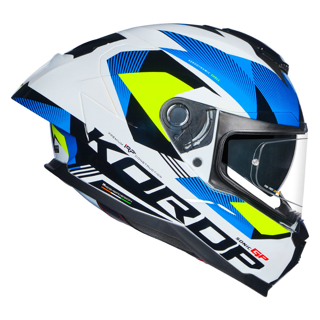 KORDA SONIC GP BRAVE WHITE BLUE FL YELLOW