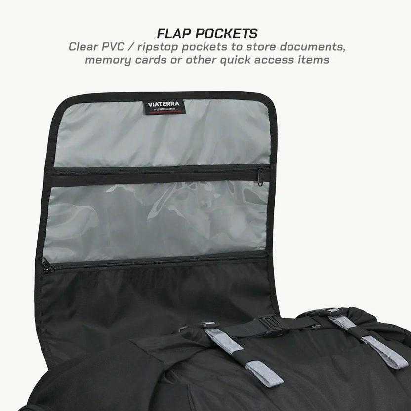 VIATERRA RTW SERIES - HAMMERHEAD 75 UNIVERSAL MOTORCYCLE TAILBAG