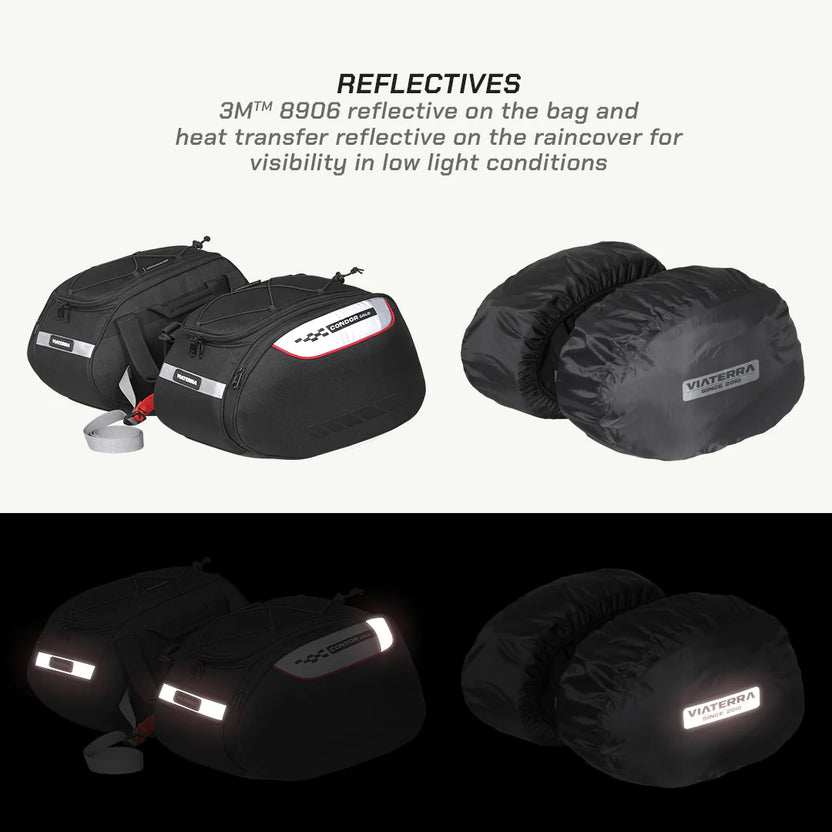 Condor Solo Waterproof Motorcycle Saddlebags by ViaTerra