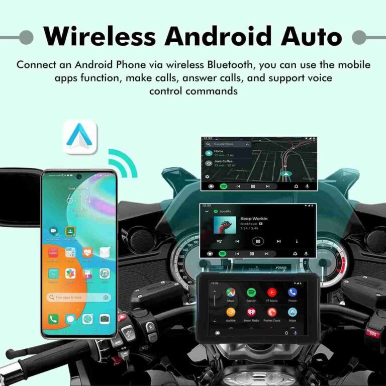 Simtac Quick Detachable Motorcycle GPS CarPlay & Android Auto system – M3