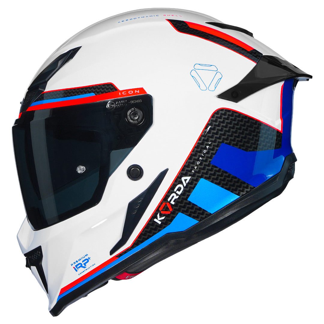 KORDA ICON TOKIO HELMET WHITE BLUE