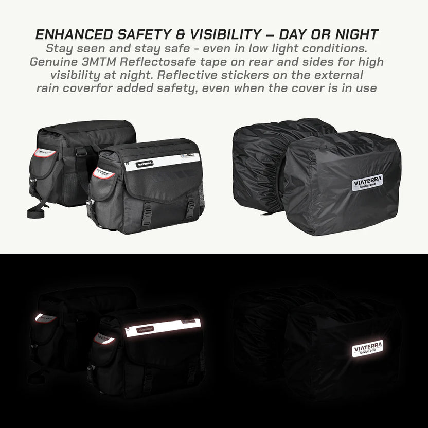 LEH Mini 100% Waterproof Motorcycle Saddlebags