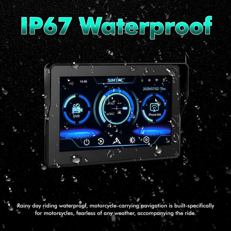 Simtac motorcycle GPS CarPlay & Android Auto system – M4D