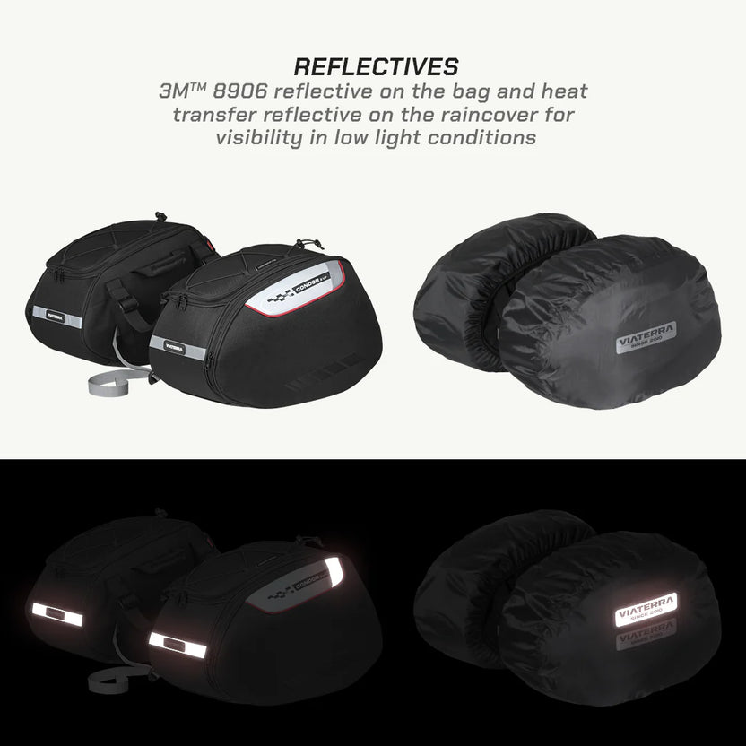 Condor 2UP 64L Waterproof Motorcycle Saddlebags