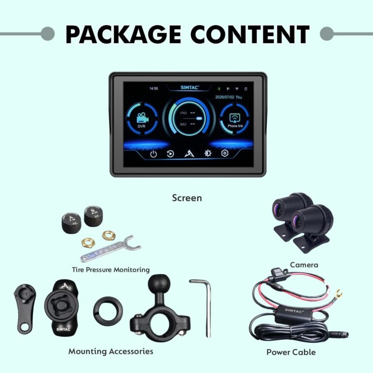 Simtac motorcycle GPS CarPlay & Android Auto system – M4D