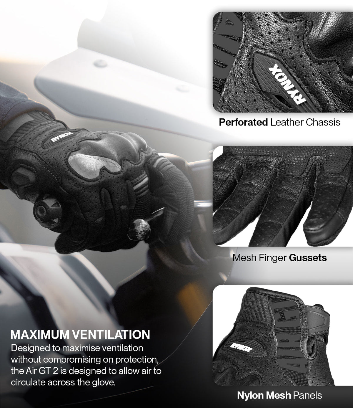 Rynox air gt 2 gloves
