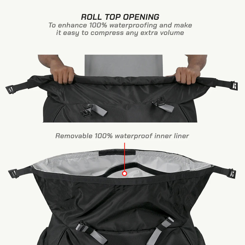 VIATERRA RTW SERIES - HAMMERHEAD 75 UNIVERSAL MOTORCYCLE TAILBAG