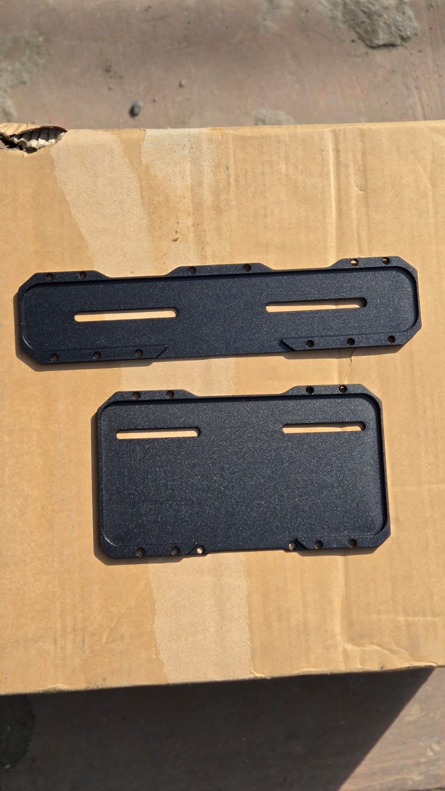 Aluminium number plate covers