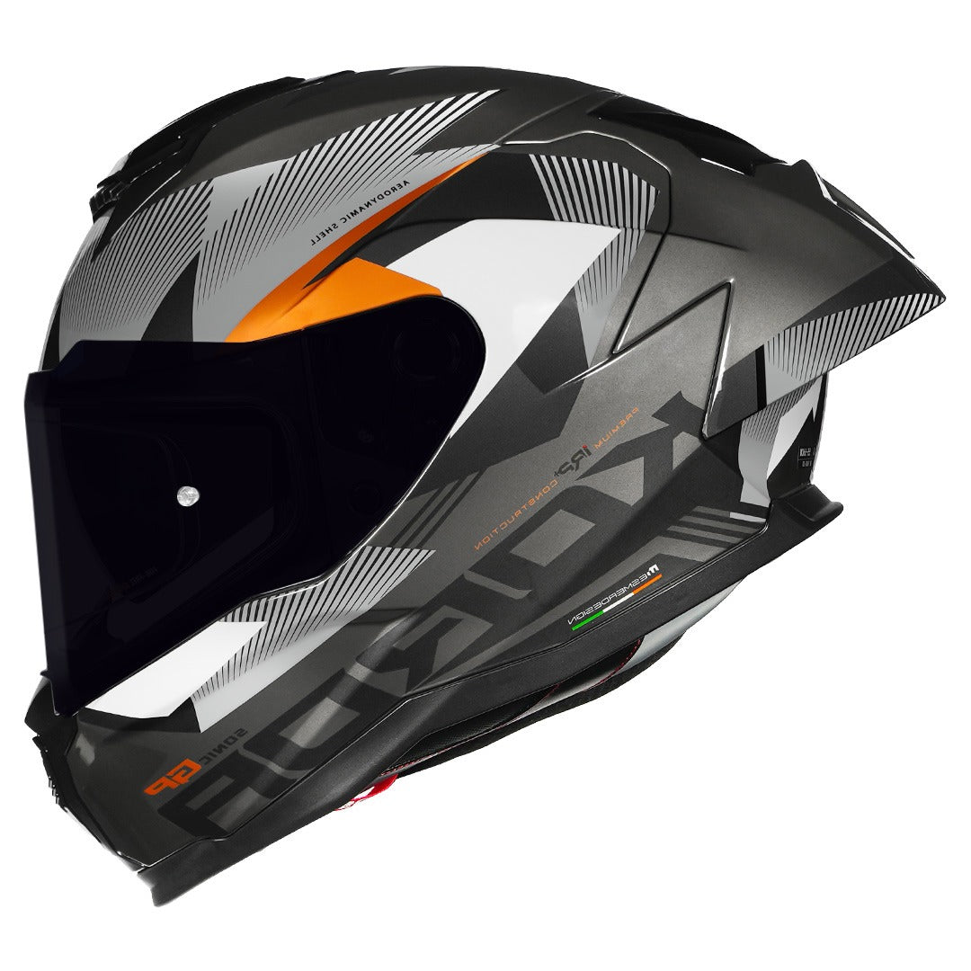 KORDA SONIC GP BRAVE MATTE GOLD HELMET
