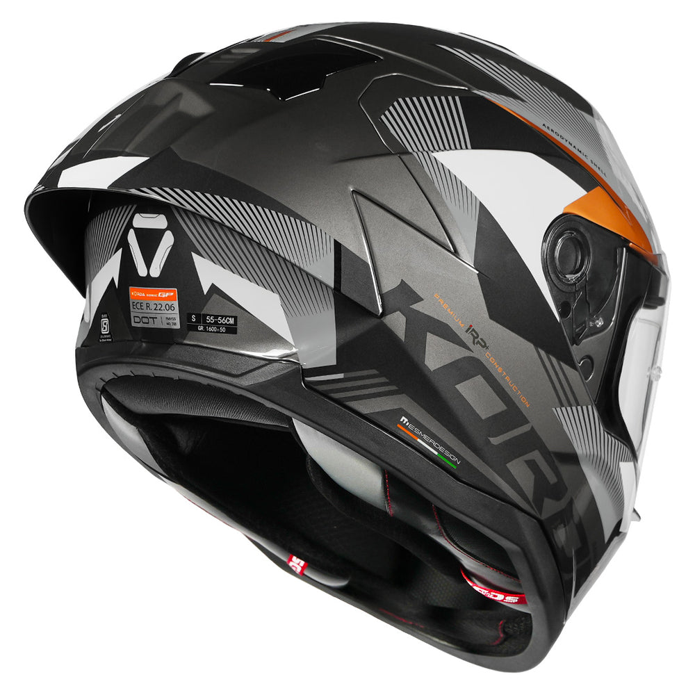 KORDA SONIC GP BRAVE MATTE GOLD HELMET