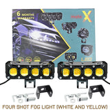 FOUR SHOT LED FOG LIGHT PAIR