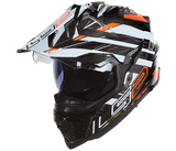 LS2 MX701 CARBON EXPLORER EDGE BLACK FLUO ORANGE