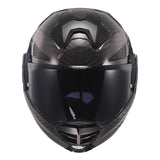 LS2 FF901 ADVANT X SOLID CARBON MODULAR HELMET- BLACK