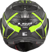 LS2 FF901 ADVANT X CARBON MODULAR HELMET - FUTURE II BLACK FLUO