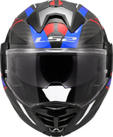 LS2 FF901 ADVANT X CARBON MODULAR HELMET - FUTURE II WHITE BLUE RED