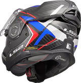 LS2 FF901 ADVANT X CARBON MODULAR HELMET - FUTURE II WHITE BLUE RED