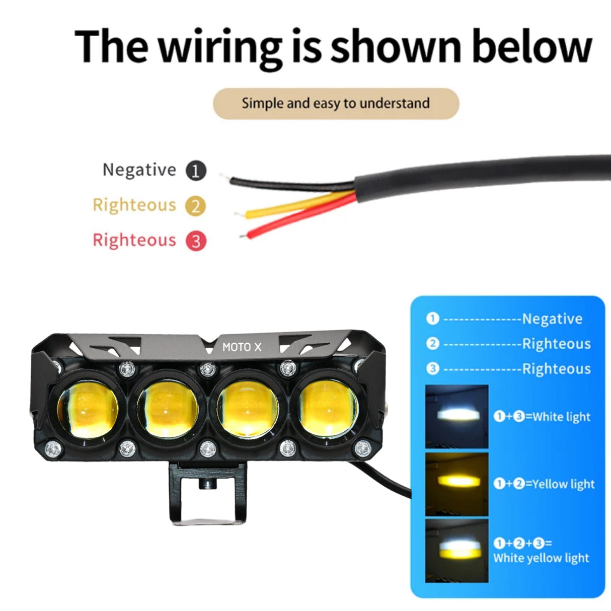 FOUR SHOT LED FOG LIGHT PAIR