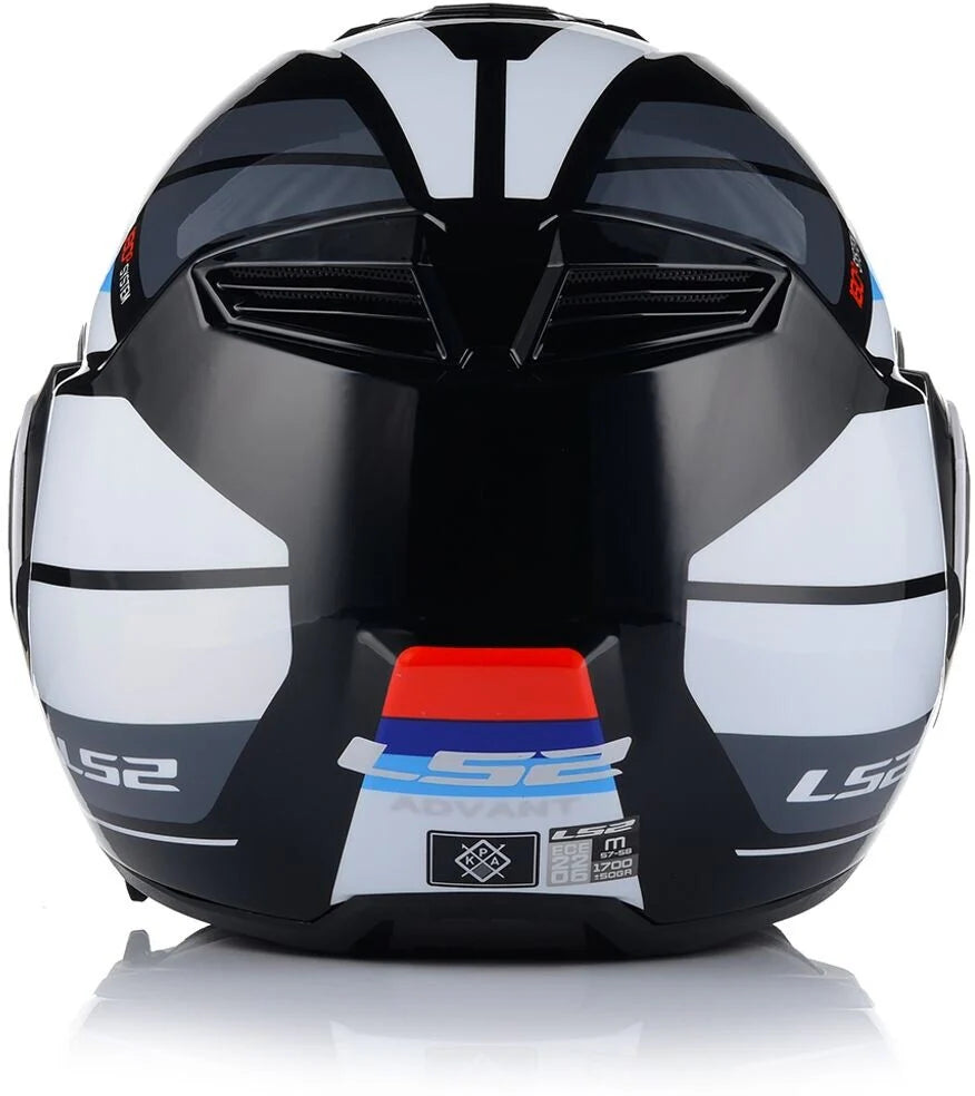 LS2 FF906 ADVANT SPORT GLOSSY BLACK BLUE RED