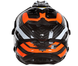 LS2 MX701 CARBON EXPLORER EDGE BLACK FLUO ORANGE