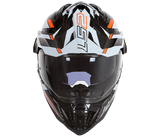 LS2 MX701 CARBON EXPLORER EDGE BLACK FLUO ORANGE