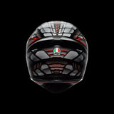 AGV K1 S LYZARD MATT BLACK/GREY/RED DOT(E2206)