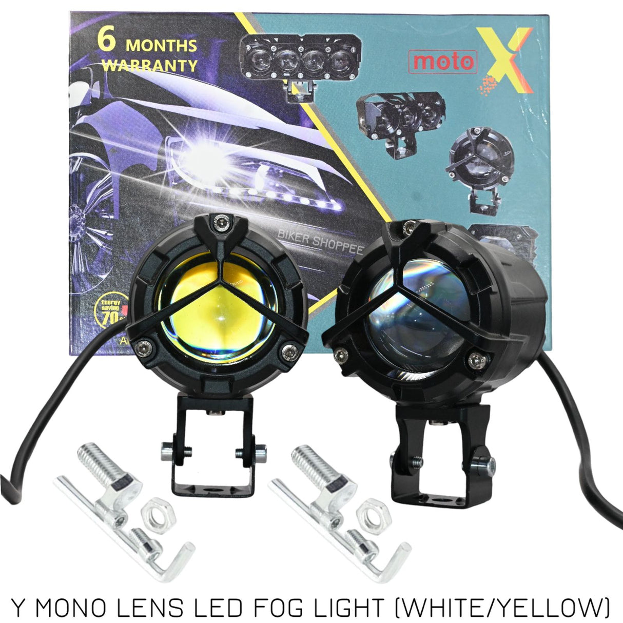 Y MONO LENS LED FOG LIGHT PAIR