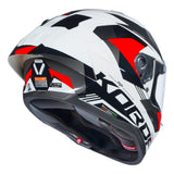 KORDA SONIC GP BRAVE GLOSS WHITE RED HELMET