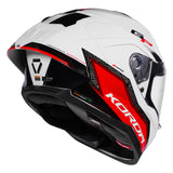 KORDA SONIC GP RAPIDE WHITE RED HELMET