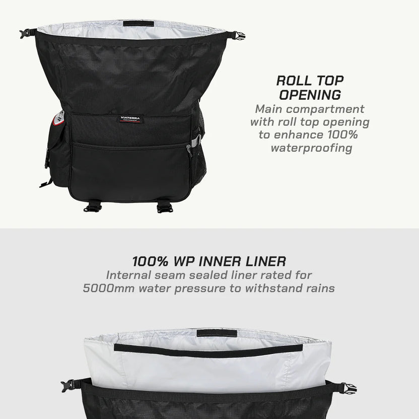 LEH 70L 100% Waterproof Motorcycle Saddlebags