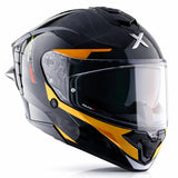 AXOR BRUTALE KRYPTIC DUAL SPOILER HELMET BLACK YELLO