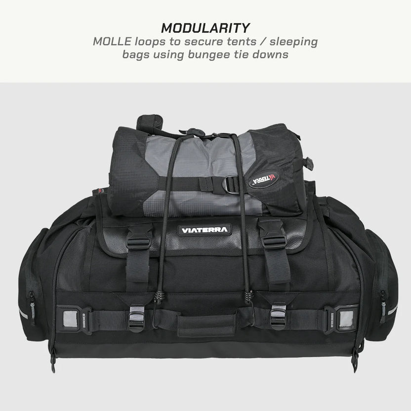 VIATERRA RTW SERIES - HAMMERHEAD 75 UNIVERSAL MOTORCYCLE TAILBAG