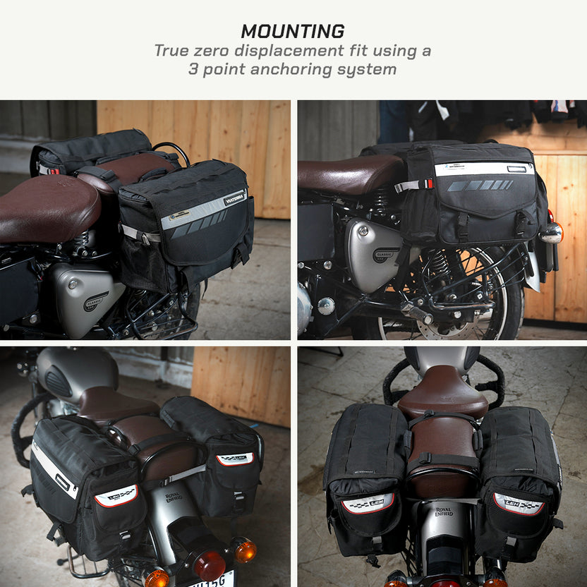 LEH 70L 100% Waterproof Motorcycle Saddlebags