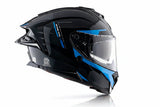 AXOR BRUTALE KRYPTIC DUAL SPOILER HELMET BLACK BLUE